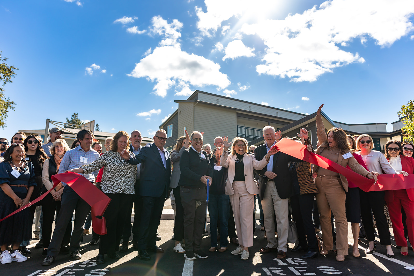 ribbon cutting at heritage house valle verde event